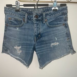 Cut Off Jean Shorts with Rips